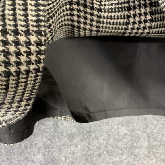 Savanna Wool Blend Pencil Skirt Sz 12 Career Windowpane Houndstooth Plaid Lined - Picture 7 of 10